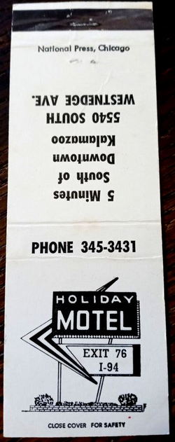 Holiday Motel - Matchbook